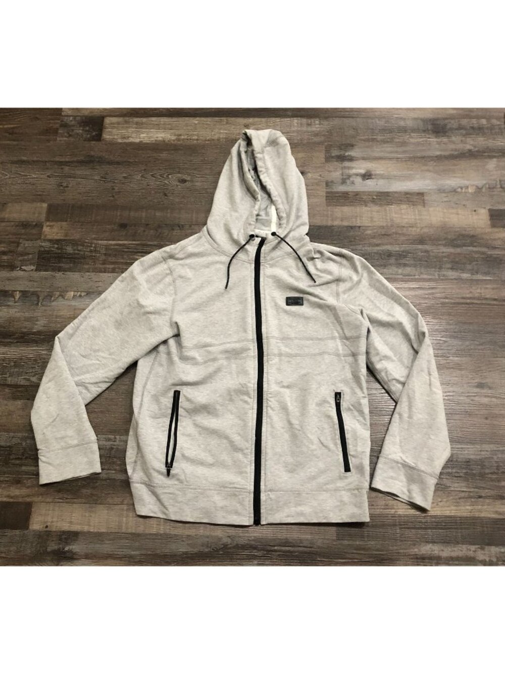 Abercrombie & Fitch Mens Small Gray Full Zip Hoodie Sweatshirt